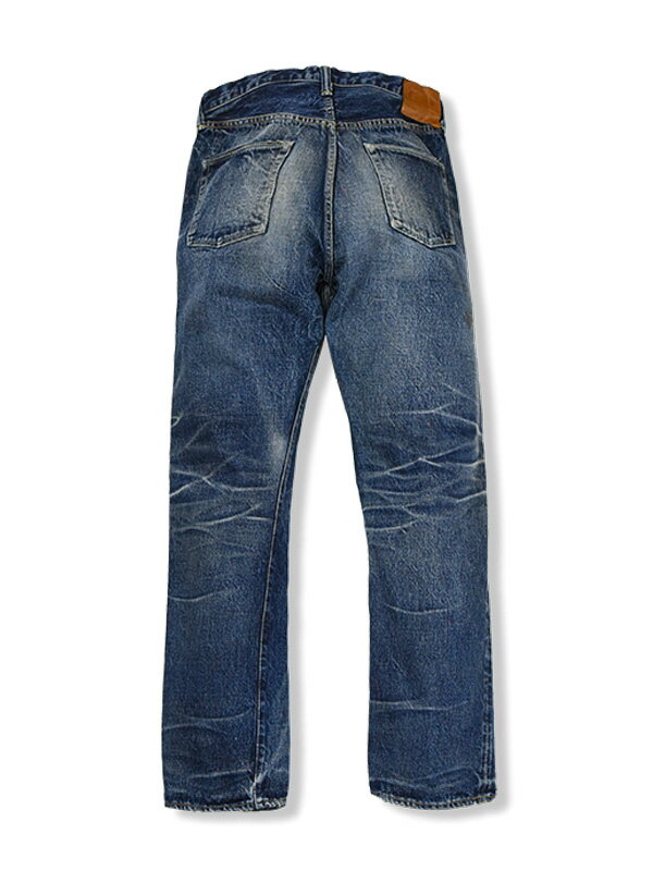 FULLCOUNT 0105 フルカウント ジーンズ Fear Of The Dark メンズ レディース 1345-0105 15.5oz オンス ストレート ワイドストレート 定番 ジンバブエ コットン セルビッチ ボタンフライ リベット 5ポケット 国産デニム 日本製 XXデニム 濃淡 1345-0105