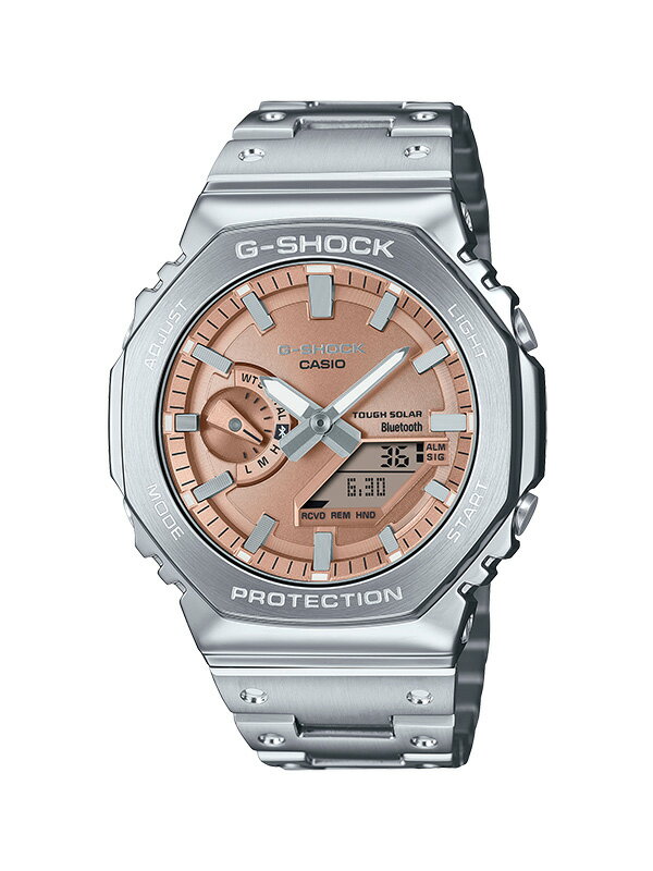 G-SHOCK Gショック ソーラー 時計 腕時計 FULL METAL 2100 Series 時計 メンズ レディース おしゃれ シンプル カシオ ジーショック フルメタ CASIO WATCHES タフソーラー ソーラー充電システム Bluetooth モバイルリンク機能 20気圧防水 GM-B2100AD-5AJF
