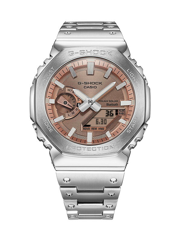 G-SHOCK Gショック ソーラー 時計 腕時計 FULL METAL 2100 Series 時計 メンズ レディース おしゃれ シンプル カシオ ジーショック フルメタ CASIO WATCHES タフソーラー ソーラー充電システム Bluetooth モバイルリンク機能 20気圧防水 GM-B2100AD-5AJF