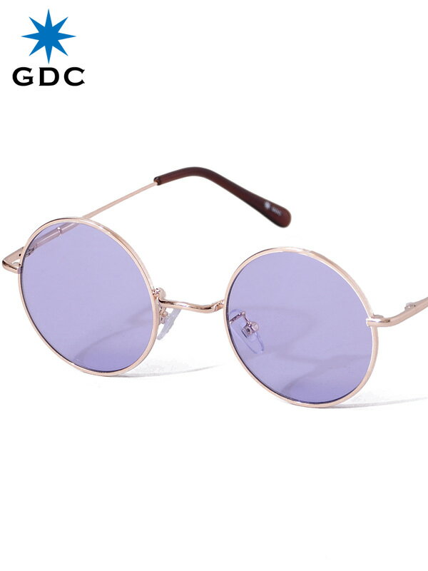 GDC サングラス メンズ レディース ユニセックス ブランド おしゃれ かわいい 丸 薄い 色 紫 丸メガネ ジーディーシー WANDERLUST ワンダラスト GGDC ジージーディーシ— 眼鏡 メガネ カラーレンズ ドライブ フェス 海 33030-PPL