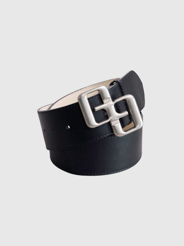 GYDA ジェイダ GG WIDE FAKE LEATHER ベルト ワイド GGロゴ バックル 合成皮革 フェイクレザー 太目 見せベルト コート トレンチ ...