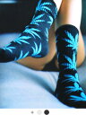 【ネコポス送料無料】HUF ハフ ソックス レディース メンズ おしゃれ かわいい ブランド 靴下 ユニセックス ESSENTIALS PLANTLIFE SOCKS マリファナ プラントライフ柄 ヘンプ 総柄 植物 草木 ストリート スケーター スケート SK00739