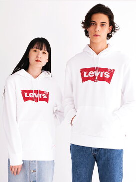 LEVI'S リーバイス パーカー レディース メンズ ユニセックス おしゃれ かわいい ブランド ロゴ バットウイング ステッチ LEVIS Levi's プルパーカー プルオーバー カジュアル スポーツ ペア リンクコーデ 19622-0018-0005-0003