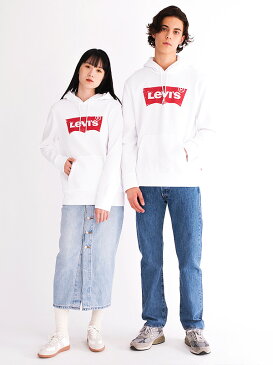 LEVI'S リーバイス パーカー レディース メンズ ユニセックス おしゃれ かわいい ブランド ロゴ バットウイング ステッチ LEVIS Levi's プルパーカー プルオーバー カジュアル スポーツ ペア リンクコーデ 19622-0018-0005-0003