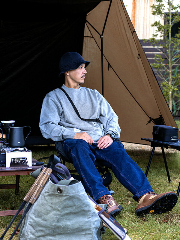 ROOT CO ルートコー スウェット トレーナー メンズ　レディース 無地 ブランド 綿100% ユニセックス PLAY UTILITY BACK POCKET Crewneck Sweat バックポケット アウトドア キャンプ タウンユース バーベキュー 釣り USAコットン ゆったり 大きいサイズ PUBC-441