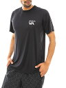 RVCA ルーカ Tシャツ ラッシュガード メンズ レディース 半袖 おしゃれ かっこいい シンプル RVCA SPORT VENT TAPE ST ルカ スポーツ UV紫外線プロテクション加工 サーフィン 海 川 マリンスポーツ BBQ フィットネス ジム トレーニング ウェア 日焼け防止 BD041-814