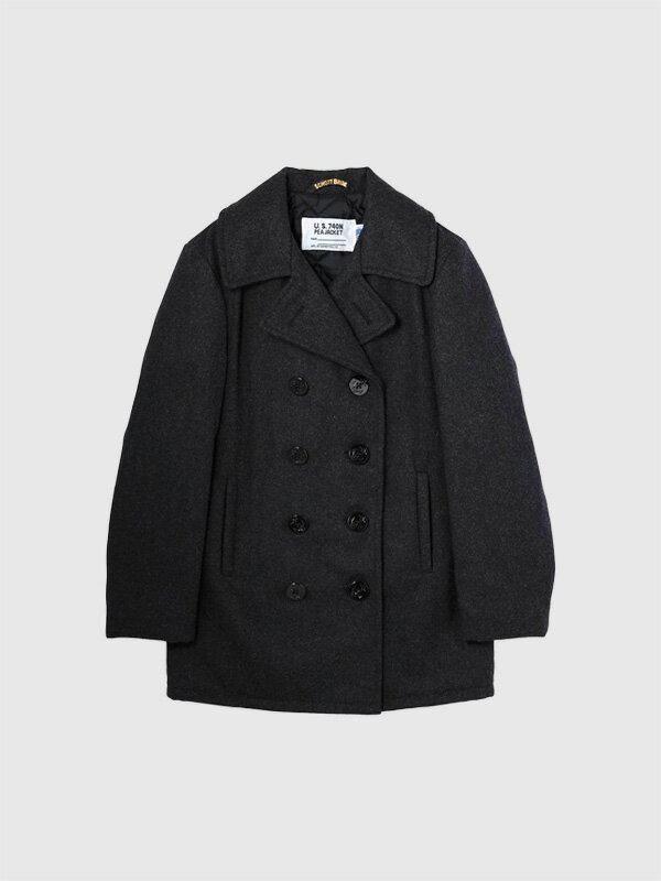 希少！ ショット Pコート シングル ツイード グレー USA製 楽天市場】schott ピーコート グレーの通販