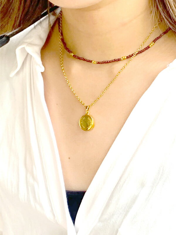 SEVEN PLUS セブンプラス 電磁波 ネックレス シンプル おしゃれ ソル・マーネ・ミニ・シングル 電磁波軽減 電磁波カット 電磁波防止 5G対策 吸収 カット 健康 特許技術 ヘルスケア アクセサリー 45 55 Sol Mane Mini Single