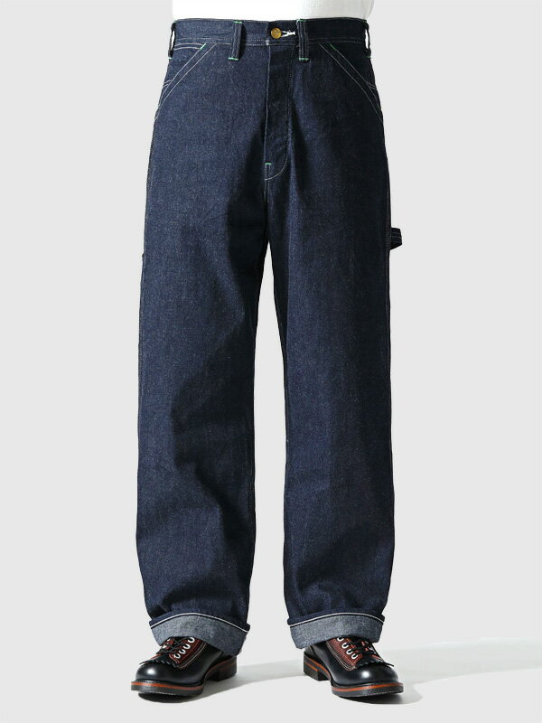 SUGAR CANE シュガーケーン ワークパンツ メンズ レディース デニム パンツ シンプル おしゃれ かっこいい ボタンフライ 11oz. BLUE DENIM WORK PANTS ブルーデニム 首振りドーナツボタン ユニオンチケット ハンマーループ 日本製 東洋エンタープライズ SC41822