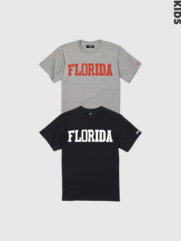 樂天商城 - TMT Tシャツ キッズ FLORIDA 綿 100% 半袖 日本製 TCSF25SP02 5.6oz COTTON S/S Tee 人気 定番 数量限定 110cm 130 150