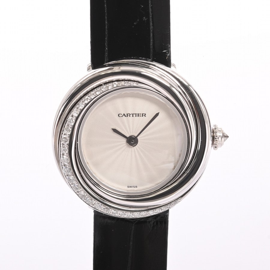 【中古】A品 カルティエ トリニティ 腕時計 WG201041 シルバー レディース