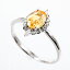 【中古】A品 ゴールデンサファイア リング ゴールデンサファイア ダイヤ0.166ct 13号 2.6g レディース