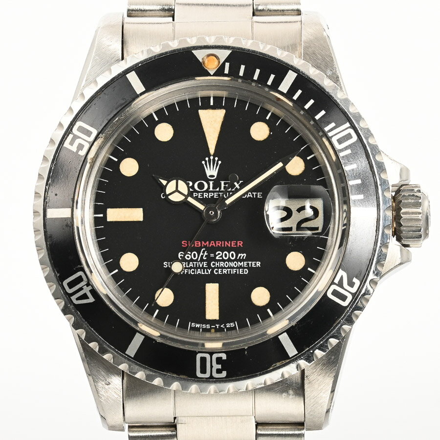 【ヴィンテージ】 ロレックス サブマリーナー 腕時計 1680 3番 ブラック メンズ