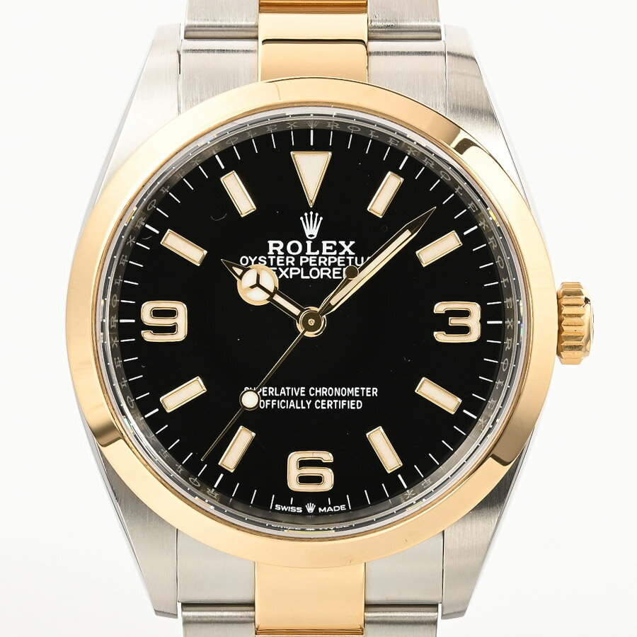 【中古】A品 ロレックス エクスプローラー36 腕時計 124273 ランダム品番 ブラック369 メンズ