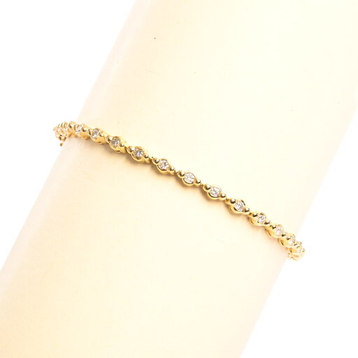 【中古】A品 ダイヤ ブレスレット ダイヤ1ct チェーン長さ(留め具含):約18cm/幅:約3mm 10.0g レディース 【中古】A品 ダイヤ ブレスレット ダイヤ1ct チェーン長さ(留め具含):約18cm/幅:約3mm 10.0g レディース