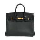 【中古】A品 エルメス バーキンタッチ25 ハンドバッグ ブラック レディース B 2023年