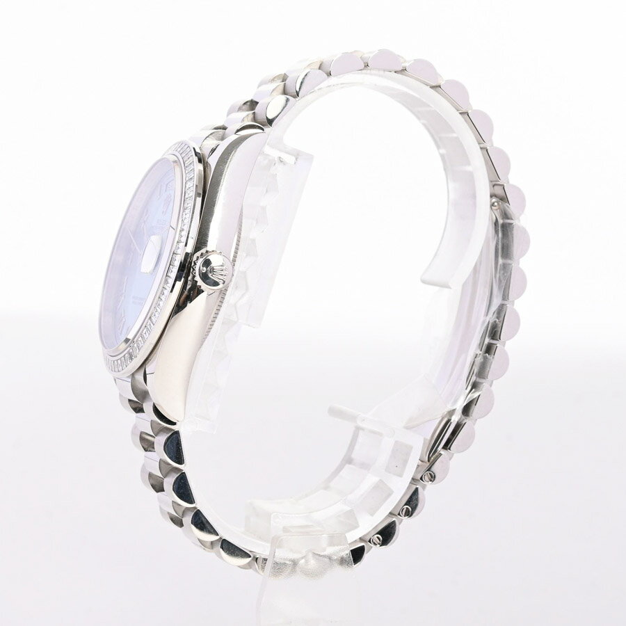 【中古】SA品 ロレックス デイデイト36 腕時計 128396TBR ランダム品番 アイスブルーローマン メンズ