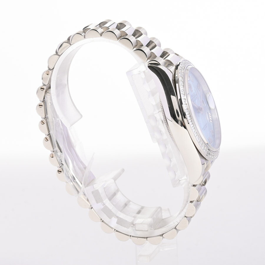 【中古】SA品 ロレックス デイデイト36 腕時計 128396TBR ランダム品番 アイスブルーローマン メンズ