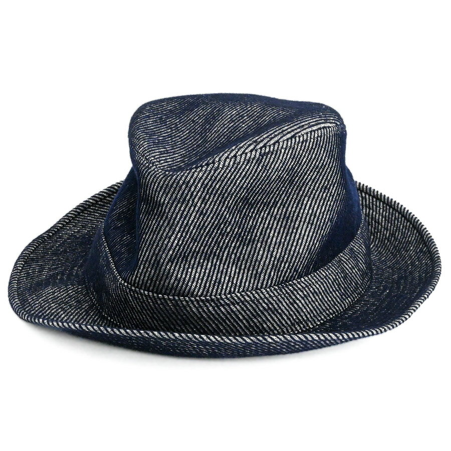 【中古】AB品 エルメス ハット 帽子 ブルー レディース