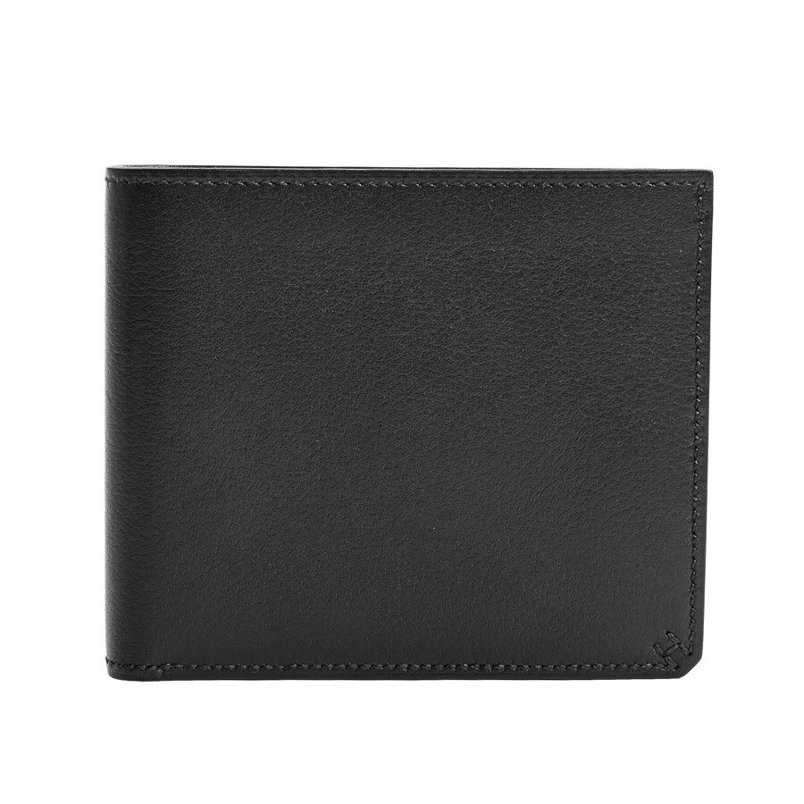 【中古】A品 エルメス Hセリエコンパクトウォレット 二つ折財布 ブラック メンズ W 2024年