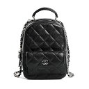【中古】A品 シャネル クラシックミニバックパック バックパック リュックサック AP3753 ブラック