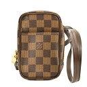 【中古】AB品 ルイヴィトン エテュイオカピGM ポーチ N61737 ブラウン ユニセックス