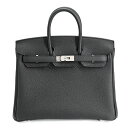 新品 エルメス バーキン25 ハンドバッグ ブラック レディース
