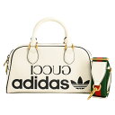 【中古】A品 グッチ ミニダッフルバッグ ボストンバッグ 702397 ホワイト レディース