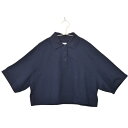 【中古】A品 ボッテガヴェネタ ポロシャツ トップス ネイビー ユニセックス