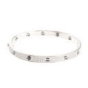 【中古】A品 カルティエ ラブブレス ブレスレット メーカーサイズ:19/幅:約6.8mm N6032419 レディース