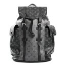 【中古】A品 ルイヴィトン クリストファー MM バックパック リュックサック M45419 ブラック