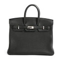 【中古】A品 エルメス バーキン25 ハンドバッグ ブラック レディース C 2018年