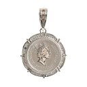 【中古】A品 エリザベスコイン ダイヤ0.275ct ソノ他 チャーム:約W34xH51mm バチカン内径:約W7xH13mm