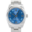 【中古】A品 ロレックス オイスターパーペチュアル 腕時計 177200 ランダム品番 アズーロブルーローマン