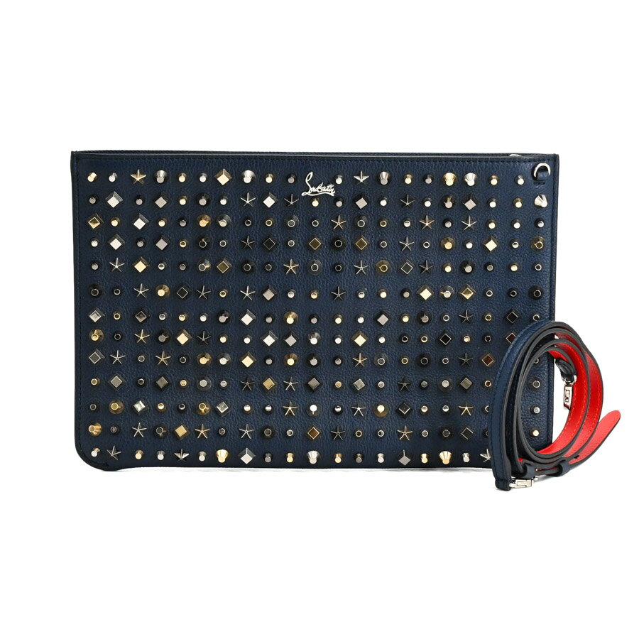 関税送料込【Christian Louboutin】クラッチバッグ☆ベージュ 黒 楽天市場】ルブタン クラッチバッグ(ブランドクリスチャン