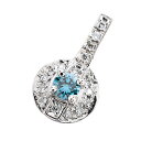 【中古】A品 トリートダイヤ ペンダント トリートダイヤ0.08ct/ダイヤ0.15ct チャーム:約W8xH15mm バチカン内径:約W3.5xH6mm