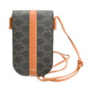 【中古】A品 セリーヌ フォンケース ケース 10H742 タン レディース