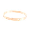 【中古】A品 カルティエ ラブブレス ブレスレット メーカーサイズ:17cm/幅約6mm B6036017 レディース