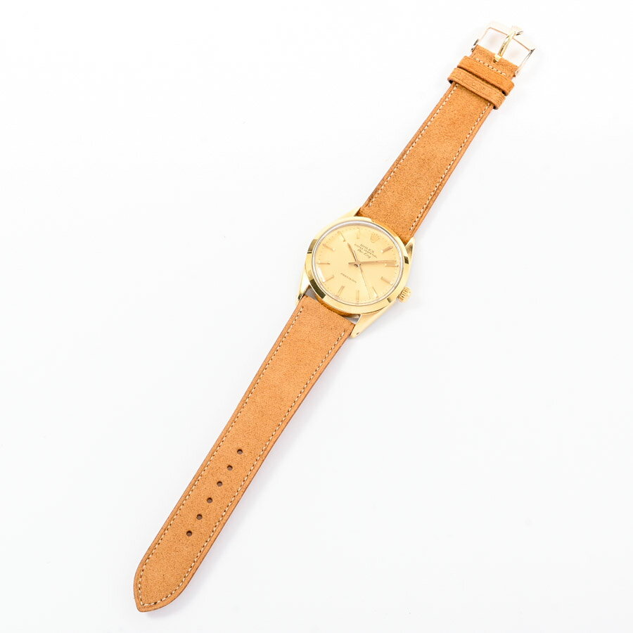 【ヴィンテージ】 ロレックス エアキング 腕時計 5520 5番 イエロー メンズ