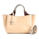 【中古】AB品 トッズ Tタイムレス2WAYハンドバッグ ハンドバッグ ベージュ レディース