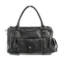 【中古】A品 トッズ ハンドバッグ ハンドバッグ ブラック レディース