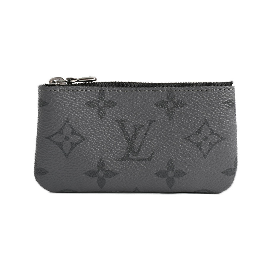 【中古】SA品 ルイヴィトン ポシェットクレ キーケース M80905 ブラック・グレー メンズ