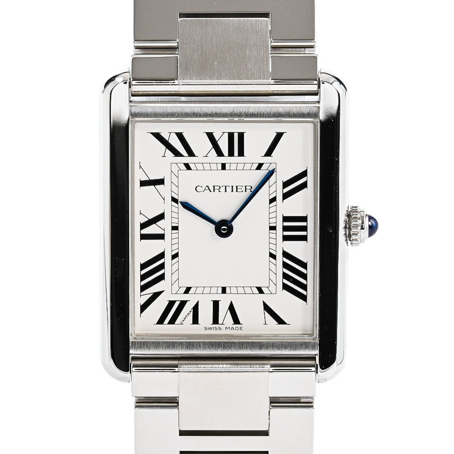 【中古】A品 カルティエ タンクソロ LM 腕時計 W5200014 シルバー メンズ