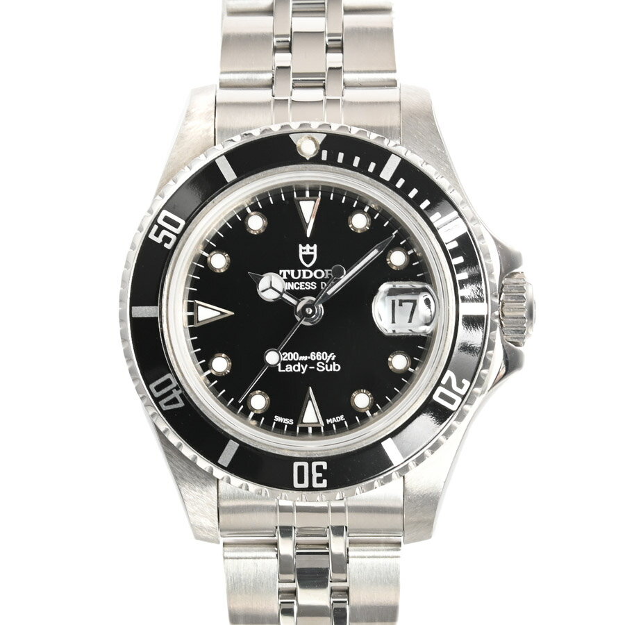 【中古】A品 チューダー/チュードル レディサブ 腕時計 96090 ブラック メンズ