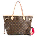 【中古】A品 ルイヴィトン ネヴァーフルインサイドアウトMM トートバッグ M12257 ブラウン レディース