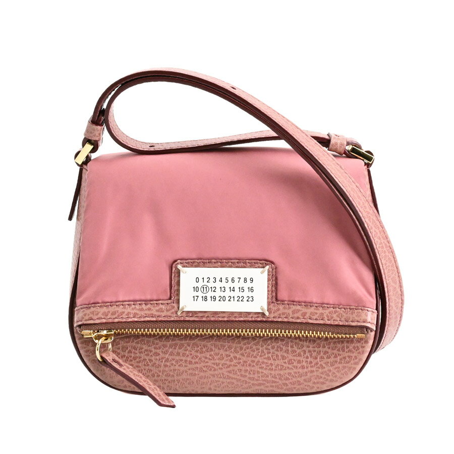 【中古】A品 メゾンマルジェラ 5ACショルダー ショルダーバッグ S56WF0151 ワイン レディース