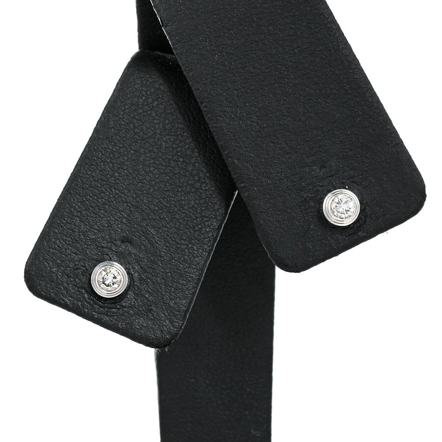 【中古】A品 カルティエ ダムール ピアス 幅:約4.5mm B8301407 レディース