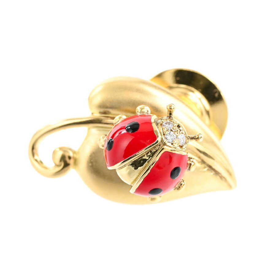 【中古】A品 平和堂 テントウムシ ブローチ チャーム:約W21.5xH13mm レディース