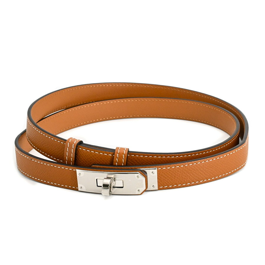 【中古】SA品 エルメス ケリーベルト18 ベルト ゴールド レディース