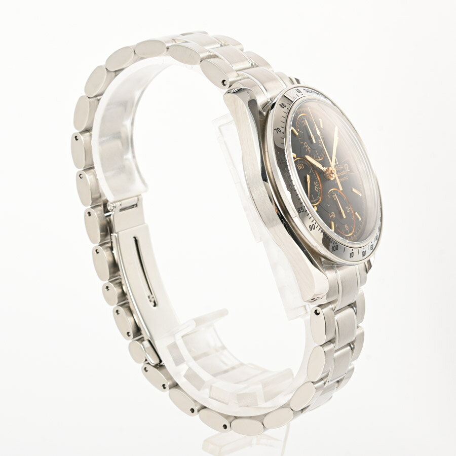 【中古】A品 オメガ スピードマスター デイト 日本限定 腕時計 3513-54 ブラック メンズ